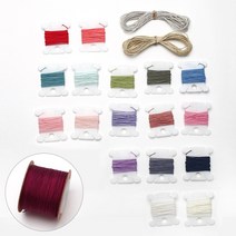 히야가게 매듭 팔찌줄 0.4 0.8mm, 06 와인, 01-0.4mm(길이 300cm)