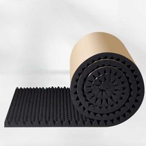 방음재 흡음재 난연 접착식 계란판 노래방 방음스펀지, 7CM 두께 5  - 접착형 검정색