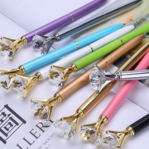 보석펜 큐빅 다이아 다이아몬드 볼펜, 올큐빅다이아볼펜-블랙