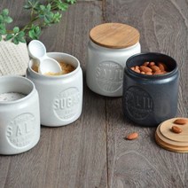 [SALIU]살리우 미노도자기 BS03 티크뚜껑 원형 캐니스터 양념통5종택1_70031, 03.티_70034, 1개