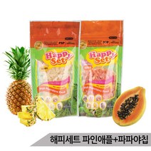 해피세트 파인애플칩+파파야칩 소동물간식 순수과일칩, 옵션선택:파인애플칩 2