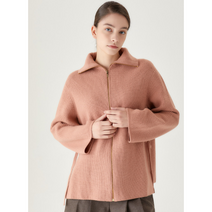 닥스 여성용 HAUTE COUNTRY 단색 울캐시미어혼방 집업가디건 DLSW2D913W3XXX