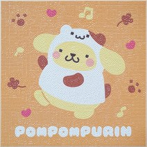산리오 캐릭터즈 DIY 보석십자수 30x30 집콕 직장인 취미생활, SRMC015_폼폼푸린