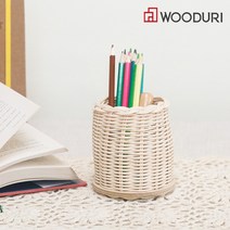 우드리 융통성 다용도 꽂이 라탄 만들기 DIY 키트 전통 공예 소품 교육 영상 제공