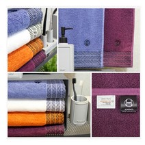 송월호텔커넥션 어로우40 송월타월 무료 자수 포장 답례품 수건 판촉물 개업 칠순 행사, 보라