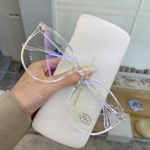 블루라이트 차단안경 안티 블루 라이트 안경 차단 필터 라운드 컴퓨터 안경 남성 여성 초경량 프레임 안경 핑크 클리어 안경