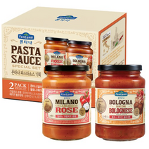 폰타나 크림치즈 로제 파스타소스 430g + 베이컨 볼로네제 파스타소스 430g, 4세트