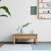 오크 E형 소파테이블, 화이트오크