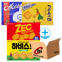 cm몰 전용 박스 29번 + 대용량 비스켓 4종 모음 (에이스1개+제크1개+하비스트1개+고소미1개), 1세트