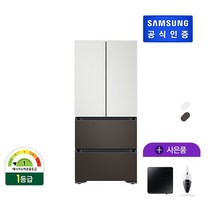 [티] 삼성 비스포크 김치플러스 냉장고 490L RQ48A94Y1AP, 복합 화이트+차콜