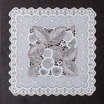 토탈하우스 일제 레이스 컵받침 6P 코스터 컵매트 잔받침, 후르츠플라워-일제-레이스-컵받침-6P