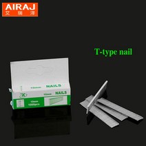 AIRAJ-3 방향 수동 헤비 듀티 핸드 네일건 가구 스테이플러 600pc 스테이플 프레임 목공 태커 도구, [02] 1000PC T nail