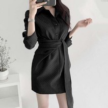 해외직구 스트라이프 원피스 셔츠형 꾸안꾸 키작녀 하객룩 슬림 오피스룩 연예인 사복 패션 럭셔리