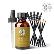 [퓨어바디내추럴스]비정제 냉압착 100%오가닉 캐스터오일천연속눈썹 영양제 30ml, 단품