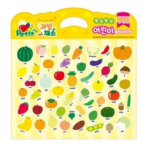 쁘띠팬시 키즈 교육용 스티커 DA6001-과일채소, 과일채소, 1개