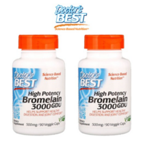 닥터스베스트 브로멜라인 3000GDU 고효능 500mg 90캡슐 X 2팩, 2개, 90정