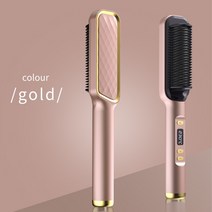 홈쇼핑 볼륨 고데기 뿌리 펌 브러쉬 고데빗 전기 핫 빗 다기능 스트레이트 헤어 브러시 음이온 안티 스케일, 04 분홍색_04 AU