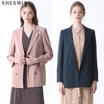 쉬즈미스 쉬즈미스 미니멀 더블 버튼 자켓