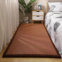 Younimu 라탄 러그 시원한 여름 러그 여름 카펫 돗자리 카펫 라탄 매트 여름쿨매트, N401