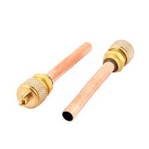 냉장고부품 에어컨 냉동 6mm OD 튜브 서비스 액세스 밸브 2.6 quot0.7mm x 70mm 2 개