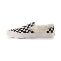 반스 클래식 슬립온 셰르파 체커보드 블랙 화이트 VN0A38F7Q0X1 Slip-On Sherpa Checkerboard blanc-de-blanc