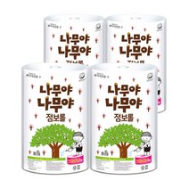 나무야나무야 점보롤 2겹 250m, 4롤, 4개