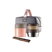 써모스 플 + 스 반반 보온도시락 885ml TKLG-900, 레몬옐로우(Y), 1개