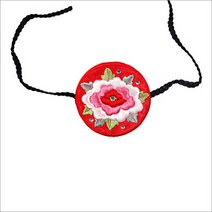 서연한복/베시띠-SS32 둥근볼륨빨강/배씨댕기/배씨끈