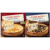 월드푸드 프리미엄 시카고 피자 2종 세트국산치즈 한우불고기 2판 220534