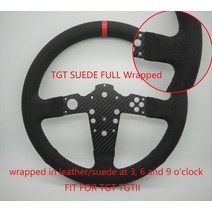 SIMPUSH Thrustmaster T300RS T300GT TGT 레이싱 13 인치 33cm 랠리 스티어링 휠 MOD DIY sim Racing SIMRA, 07 TGT SUEDE luxury