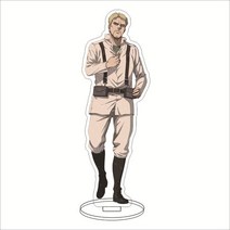 피규어케이스 피규어진열장 아크릴진열장 타이탄 아크릴 스탠드 모델 공격 Levi Mikasa Eren 애니메이션 피규어 Shingeki No Kyojin 데스크 장식 컬렉션 친구, [27] 27