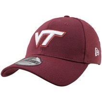 New Era Wisconsin Badgers 팀 클래식 39Thirty 플렉스 핏 캡 레드 스몰-미디엄, Virginia Tech Hokies - Maroon, Small-Medium