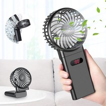 일본직발송 2. IREENUO 휴대용 선풍기 소지 선풍기 핸디 선풍기 탁상 3WAY 타입 팬 목걸이 선풍기 15시간, One Size, One Color