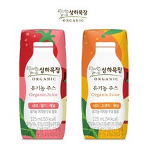 상하목장 유기농주스 3종 125ml x 16팩 무료배송/사과오렌지케일/사과딸기케일/블루베리케일, 125ml 혼합, (사과오렌지케일8팩+사과딸기케일8팩)