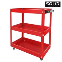 솔리드 3단 이동식 공구함 공구다이 연장 공구통 부품함 걸이대, 3단공구함