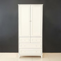 크리밍 웨인스코팅 900 서랍형 원목 옷장 크림화이트, 없음