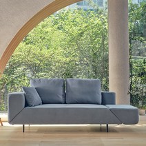 라라홈 몽드 3인용 쇼파 팔걸이 회전형 확장형, 네이비