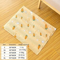 강아지수영장 애완견 쿨링 매트 아이스 테디 애완 동물 시원한 고양이 여름 젤 냉각 개, 2.carrot - S