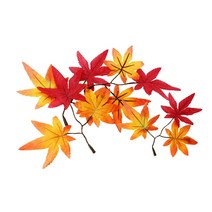 또바요 가을 낙엽 인테리어 촬영 소품 조화 연출 단풍잎 은행잎 유치원 어린이집 미술놀이, 빨간 단풍잎