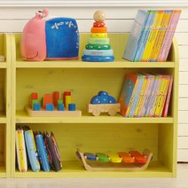 스텔홈 드미엘 DIY 3단 슬림 책장 (국내제조, 햇살노랑