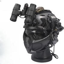 군대 부대 군인 전술 훈련 헬멧 야간 투시경 특전사, 패키지 B, CP위장