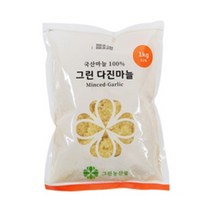 HACCP인증 국내산 냉장 다진마늘 / 주문 당일 갈아발송, 1kg, 4봉
