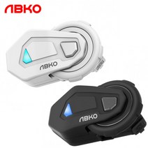 앱코 ABKO 티프로 오토바이 오픈페이스 풀페이스 헬멧 블루투스 정품, 화이트, 올인원