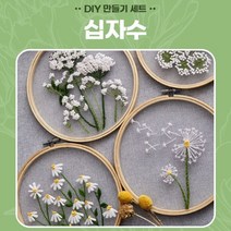 프랑스 자수 십자수 공방 배우기 야생화 도안 놓기 수놓기 실 재료 꽃 들꽃, 상품선택, 2-십자수-민들레