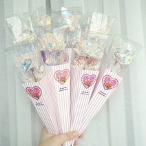 [ 크리스탈 홀로그램 장미 세트 ] 아르띠콜로 한송이 조화 꽃다발 여자 친구 선물 ( 입학 졸업 선물 꽃 공연 회사 교회 어린이집 유치원 학교 행사 졸업식 선물용 단체 꽃다발 ), 5개 set