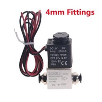 전동벨브 솔벨브 압축기 밸브 14 공기 물 기름을 위한 일반적으로 닫히는 압축 공기를 넣은 알루미늄 솔레노이드 벨브 12v 24v 전압, 2v025-와이어-pc-4mm, 24V DC