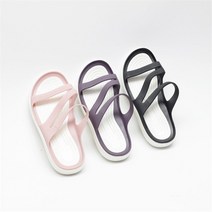 [코지] 여자 말랑말랑 젤리 스트랩 고무 썸머시즌 슬리퍼