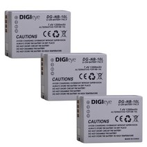 대용량 NB-10L NB10L NB 10L 배터리 + 캐논 파워 샷 G1 X G3 X G15 G16 SX40 HS SX50 HS SX60 HS 용, 07 3 battery