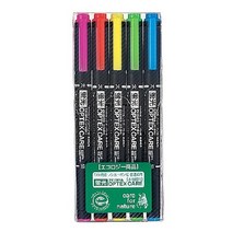 제브라 옵텍스 케어 형광폔, 5색, 7세트