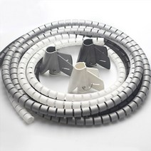 케이블 정리커버 세트, 그레이, 1개, 22mm 그레이(2m)